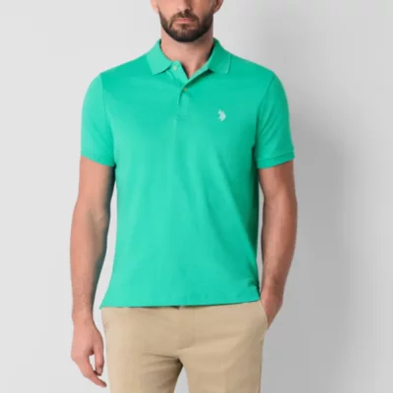 U.S. Polo Assn. Interlock Mens Classic Fit Short Sleeve Shirt