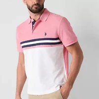 U.S. Polo Assn. Colorblock Mens Classic Fit Short Sleeve Shirt