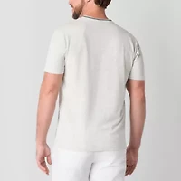 U.S. Polo Assn. Tipped Stretch Mens V Neck Short Sleeve Stretch Fabric T-Shirt