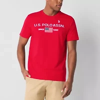 U.S. Polo Assn. Mens Crew Neck Short Sleeve Classic Fit Graphic T-Shirt