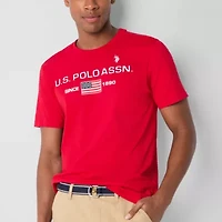 U.S. Polo Assn. Mens Crew Neck Short Sleeve Classic Fit Graphic T-Shirt