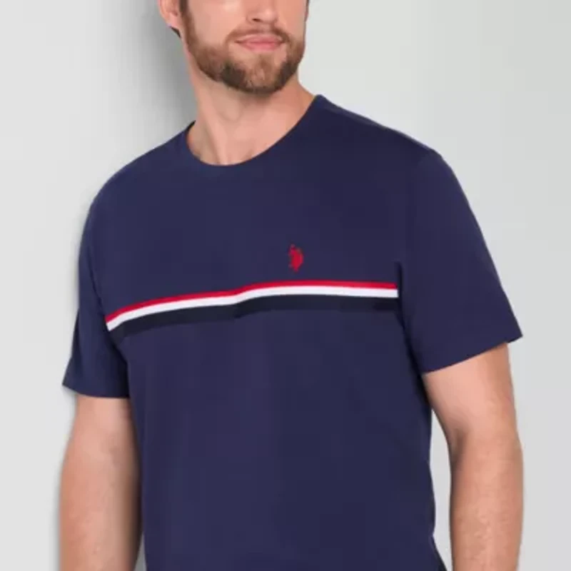 U.S. Polo Assn. Tricot Jersey Mens Crew Neck Short Sleeve T-Shirt