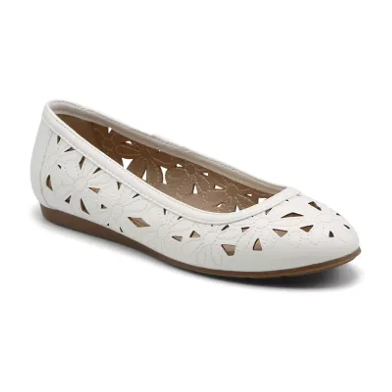 Mootsies Tootsies Womens Round Ballet Flats