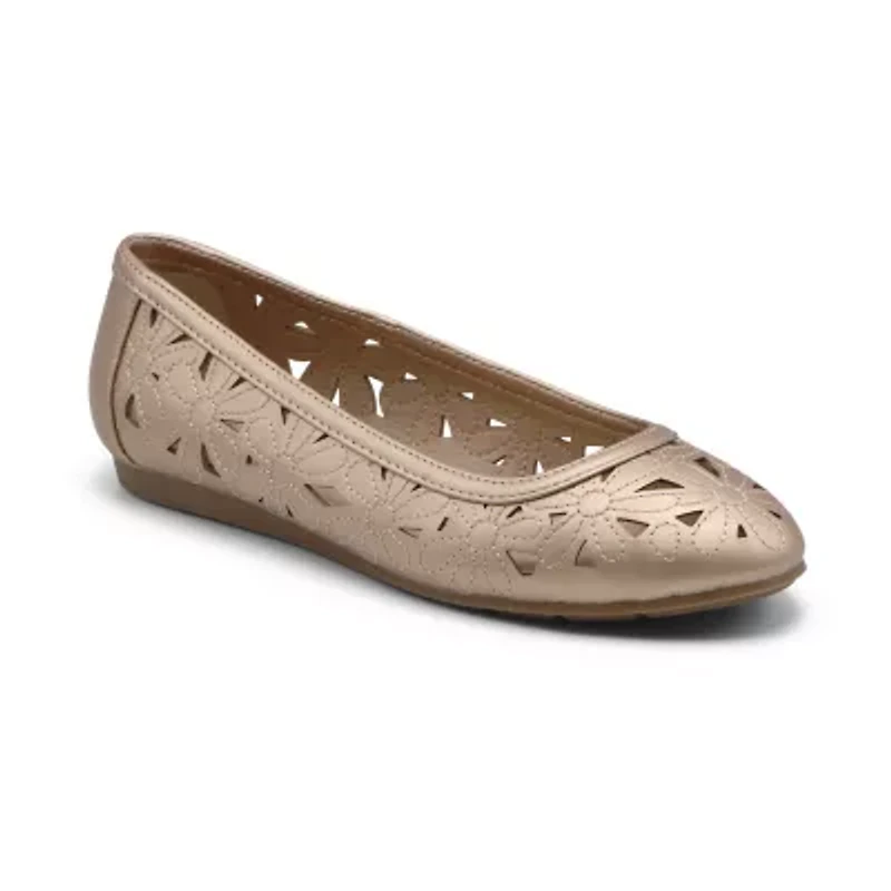 Mootsies Tootsies Womens Round Closed Toe Ballet Flats
