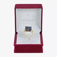 Sparkle Allure Split Shank Womens Multi Color Abalone 14K Gold Over Brass Rectangular Cocktail Ring