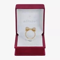 Sparkle Allure Mesh Womens 2.5MM 14K Gold Over Brass Bow Band