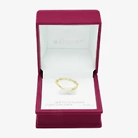 Sparkle Allure Womens Cubic Zirconia 14K Gold Over Brass Band