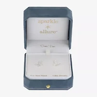 Sparkle Allure Cubic Zirconia 13mm Butterfly Stud Earrings