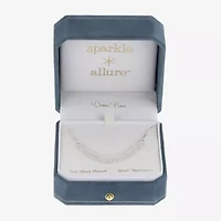 Sparkle Allure Multi Womens Pure Silver Over Brass 16 Inch Strand Necklace