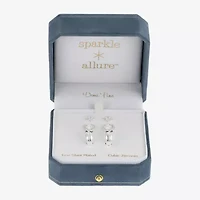 Sparkle Allure Womens Cubic Zirconia Circle 3 Pair Earring Set