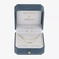 Sparkle Allure Multi Womens 14K Gold Over Brass 16 Inch Strand Necklace