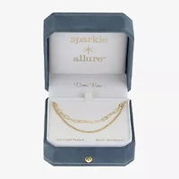 Sparkle Allure Multi Womens 14K Gold Over Brass 16 Inch Strand Necklace