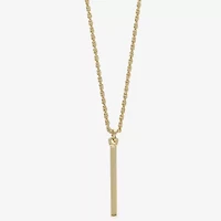 Sparkle Allure Womens 14K Gold Over Brass 16 Inch Y Necklace