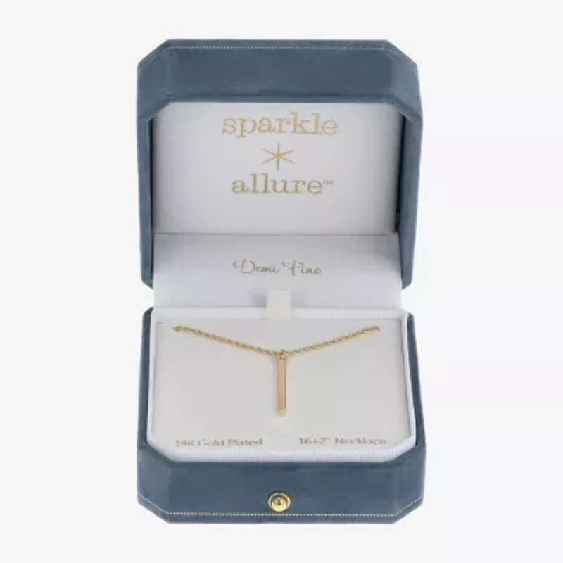 Sparkle Allure Womens 14K Gold Over Brass 16 Inch Y Necklace