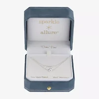 Sparkle Allure Multi Womens Pure Silver Over Brass 16 Inch Strand Necklace