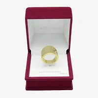 Sparkle Allure Hammered Womens 6.5MM 14K Gold Over Brass Band