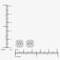 Limited Quantities! Lab Created White Sapphire Sterling Silver 9.4mm Stud Earrings