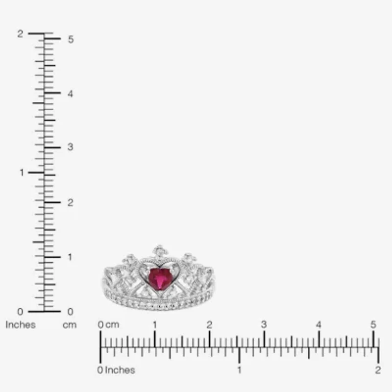 Limited Quantities! Womens Lab Created Red Ruby Sterling Silver Cocktail Ring