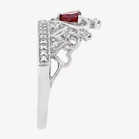 Limited Quantities! Womens Lab Created Red Ruby Sterling Silver Cocktail Ring