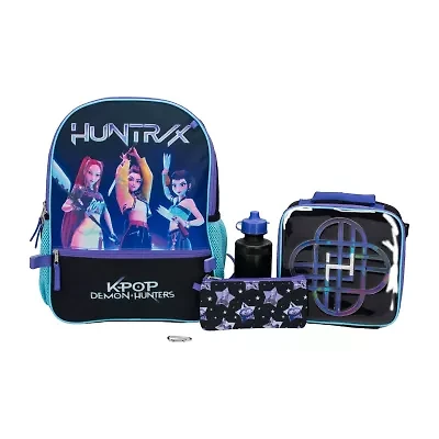 Licensed K-Pop Demon Hunters 5-Piece Backpack Set