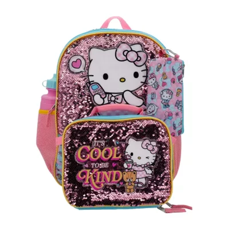 Licensed Hello Kitty 5-Piece Backpack Set