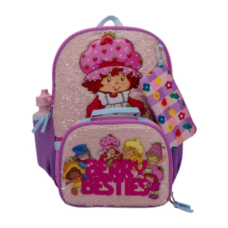 Licensed Strawberry Shortcake 5-Piece Backpack Set