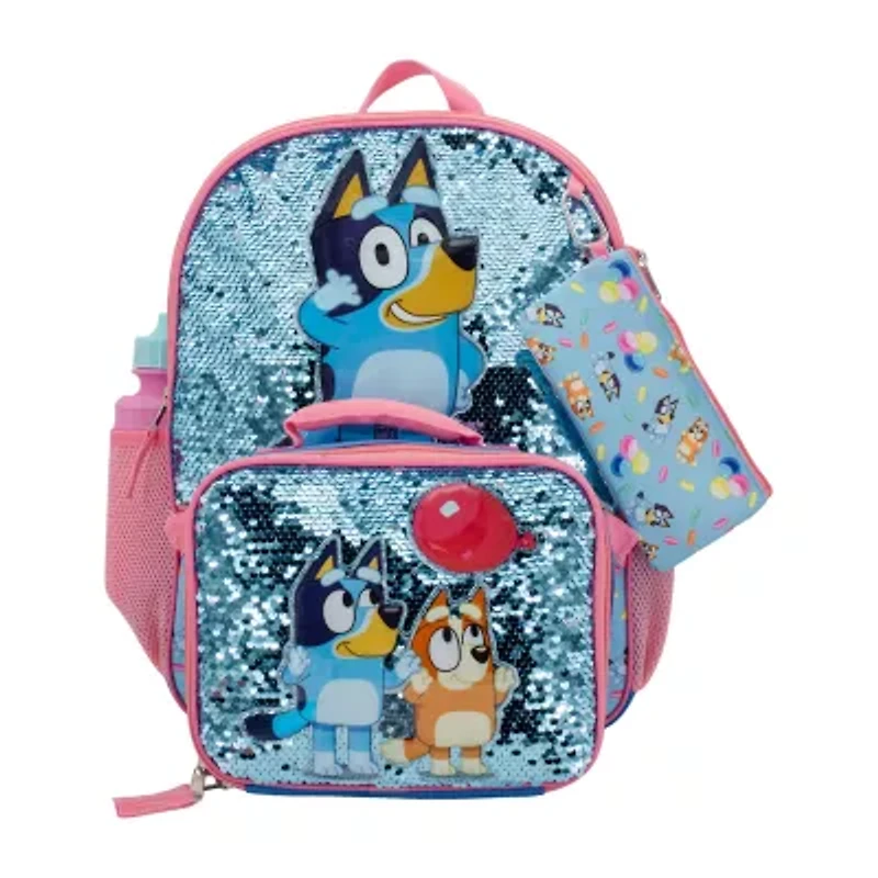 Licensed Bluey 5-Piece Backpack Set