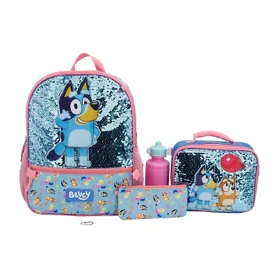 Licensed Bluey 5-Piece Backpack Set