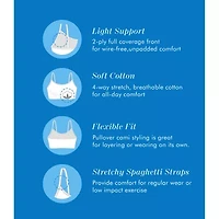 Bestform Spaghetti Strap Cotton Comfort Bra 3pk – 5009036PP