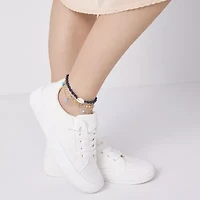 Arizona Unisex 9 Inch Cable Flower Ankle Bracelet