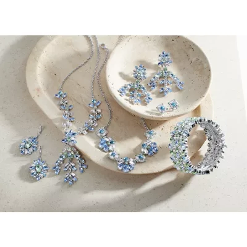 Monet Jewelry Blue Glass 16.5mm Stud Earrings