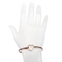 Bijoux Bar Delicates Womens Heart Bangle Bracelet