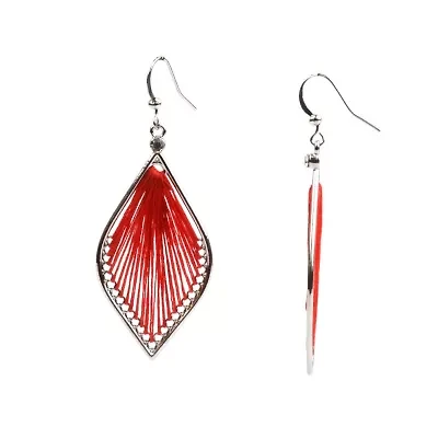 Mixit Silver Tone Womens Drop Earrings