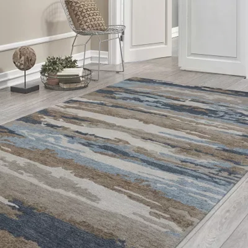 Amer Rugs Abriella Yuna Camouflage Hand Tufted Indoor Rectangular Accent Rug