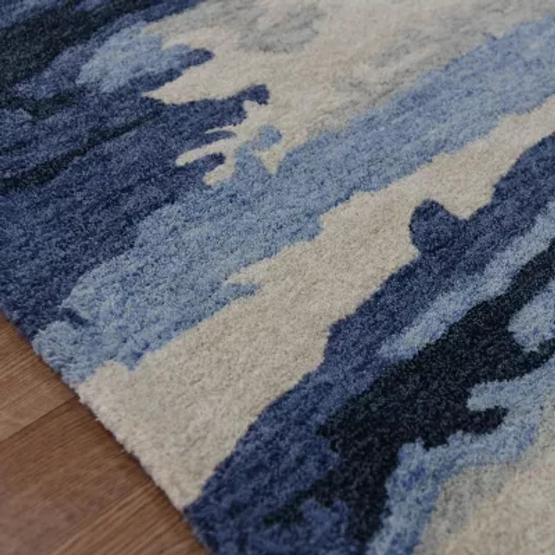 Amer Rugs Abriella Yuna Camouflage Hand Tufted Indoor Rectangular Accent Rug