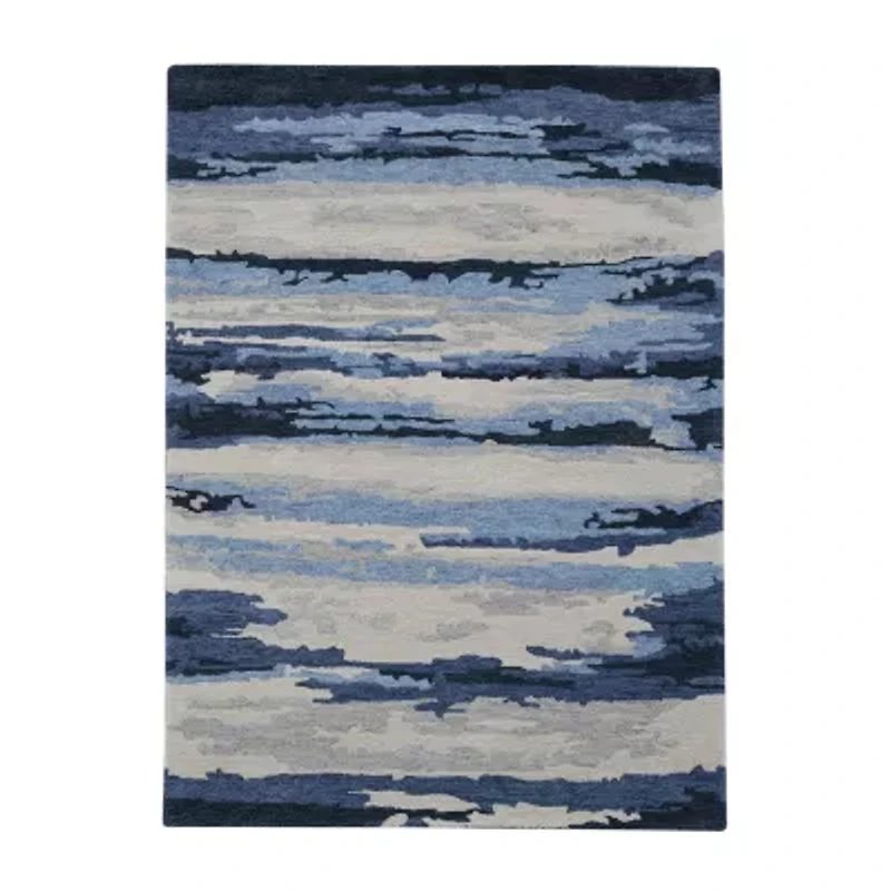 Amer Rugs Abriella Yuna Camouflage Hand Tufted Indoor Rectangular Accent Rug