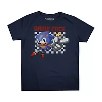 Little & Big Kid Boys Crew Neck Short Sleeve Regular Fit Sonic the Hedgehog Graphic T-Shirt