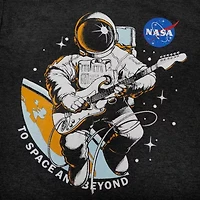 Little & Big Kid Boys Crew Neck Short Sleeve Regular Fit NASA Graphic T-Shirt