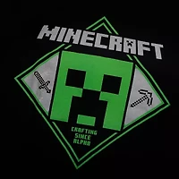 Little & Big Kid Boys Crew Neck Short Sleeve Regular Fit Minecraft Graphic T-Shirt