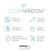Clean Window Aya 2-pc. Rod Pocket Tier
