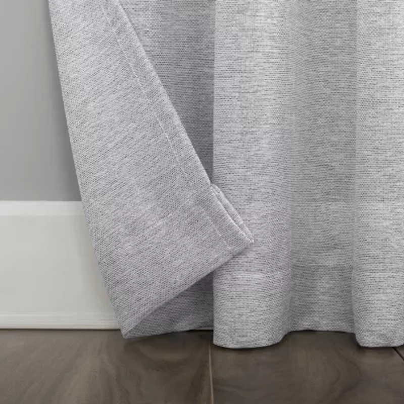 Clean Window Ceni Rod Pocket Light-Filtering Single Curtain Panel