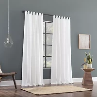 Archaeo Eila Tab Top Light-Filtering Single Curtain Panel