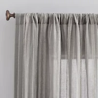 Archaeo Raya Rod Pocket Light-Filtering Single Curtain Panel