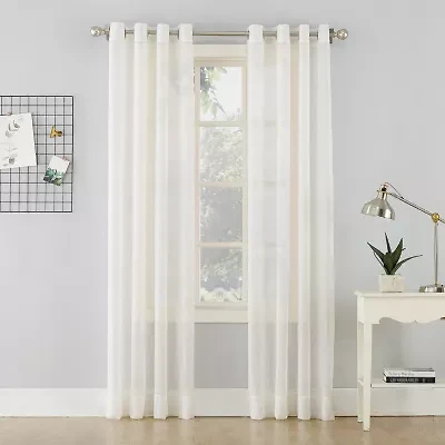 No 918 Erica Grommet Top Sheer Single Curtain Panel