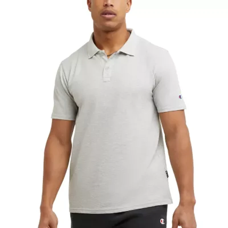 Champion Mens Regular Fit Short Sleeve Polo Shirt