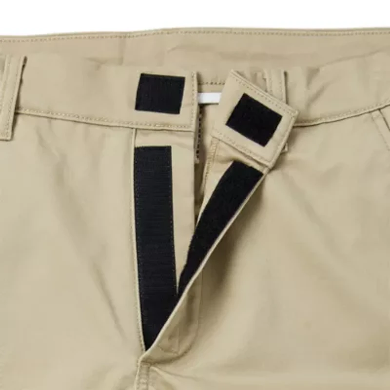 St. John's Bay Dexterity Universal Wrinkle Free Easy Care Mens Adaptive Adjustable Features Easy-on + Easy-off Classic Fit Flat Front Pant