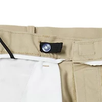 St. John's Bay Dexterity Universal Wrinkle Free Easy Care Mens Adaptive Adjustable Features Easy-on + Easy-off Classic Fit Flat Front Pant