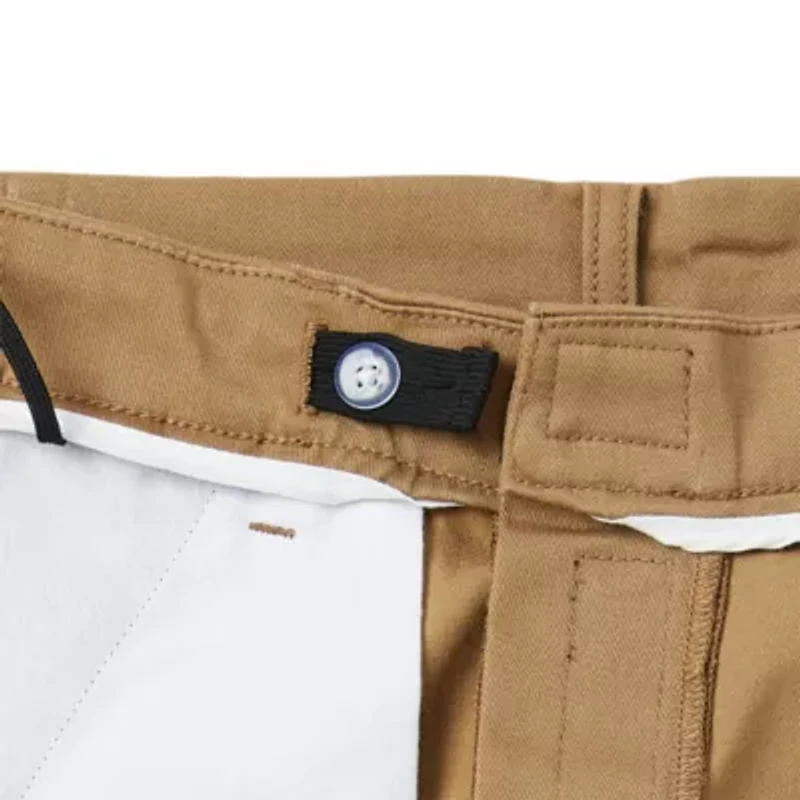 St. John's Bay Dexterity Universal Wrinkle Free Easy Care Mens Adaptive Adjustable Features Easy-on + Easy-off Classic Fit Flat Front Pant