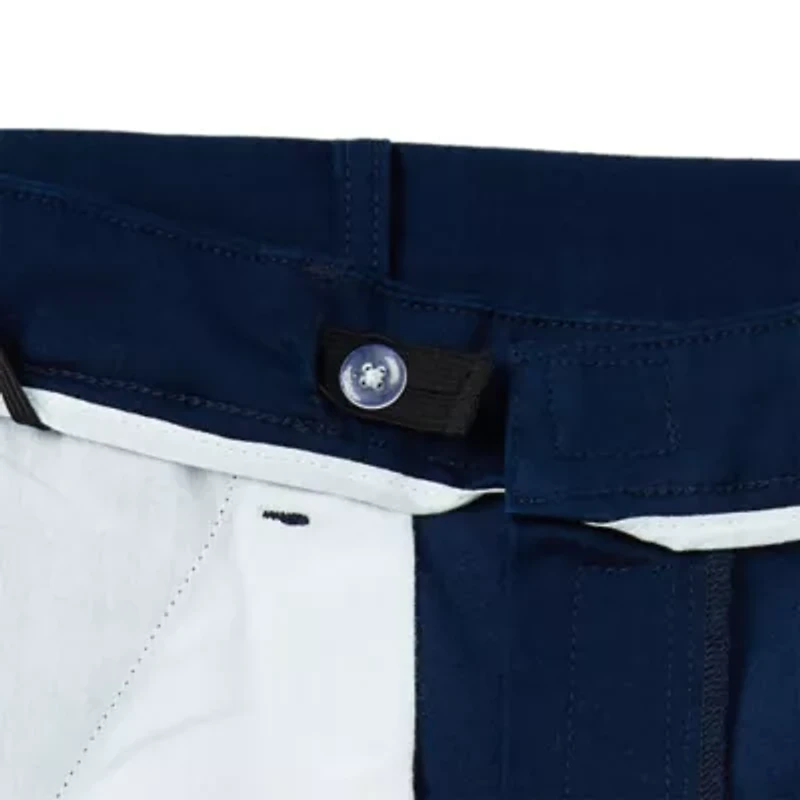 St. John's Bay Dexterity Universal Wrinkle Free Easy Care Mens Adaptive Adjustable Features Easy-on + Easy-off Classic Fit Flat Front Pant