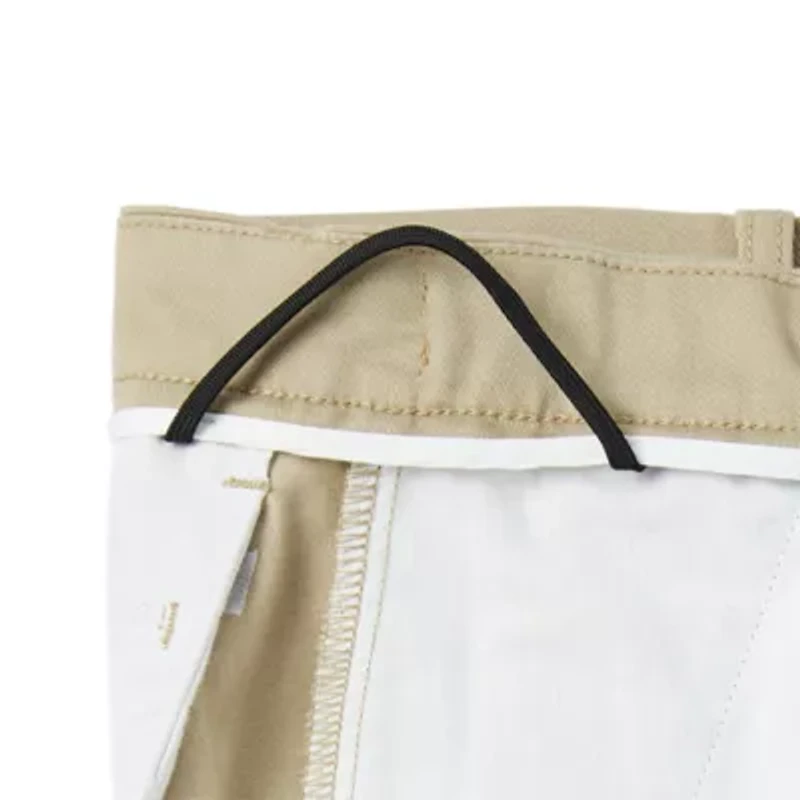 St. John's Bay Dexterity Universal Wrinkle Free Easy Care Mens Adaptive Adjustable Features Easy-on + Easy-off Classic Fit Flat Front Pant